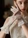Retro Perlen Spitze Sheer Handschuhe