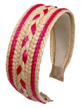 Boho Farbe Patchwork Geflochten Stirnband