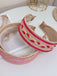 Boho Farbe Patchwork Geflochten Stirnband