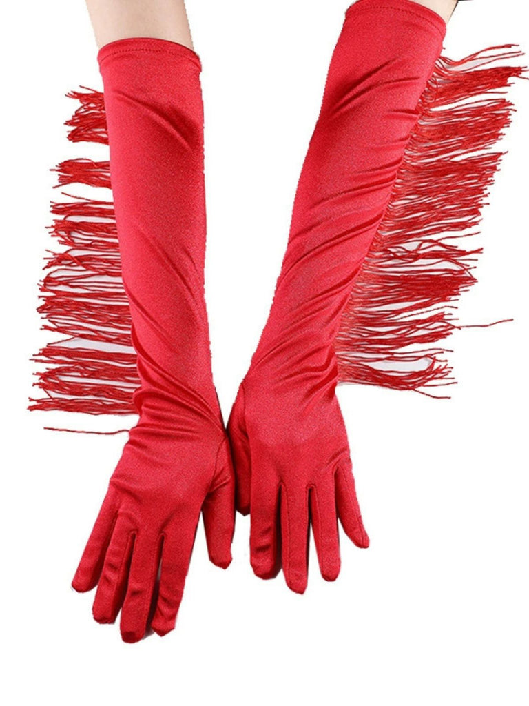Vintage Franse Oper & Party Lange Handschuhe