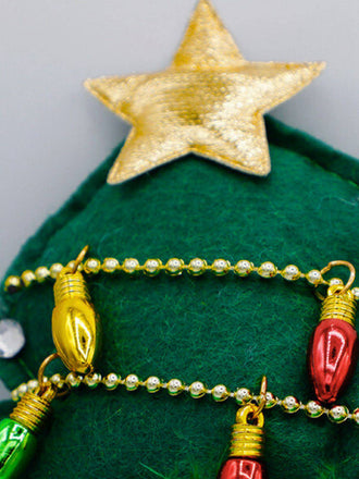 Grün Weihnachtsbaum Förmige Glühbirnen Stirnband