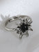 Vintage Edelweiß Accessoire-Ring mit Strass
