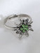 Vintage Edelweiß Accessoire-Ring mit Strass