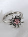 Vintage Edelweiß Accessoire-Ring mit Strass