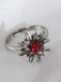 Vintage Edelweiß Accessoire-Ring mit Strass