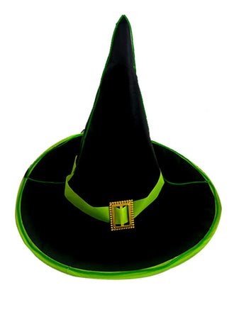 Schwarzer Halloween Hut mit Glühen und Dunkel