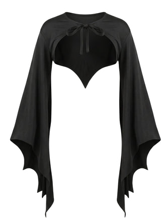 Black 1970s Vintage Classic Cape