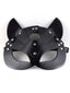 Schwarze Halloween-Cosplay-Maske mit Hörnern