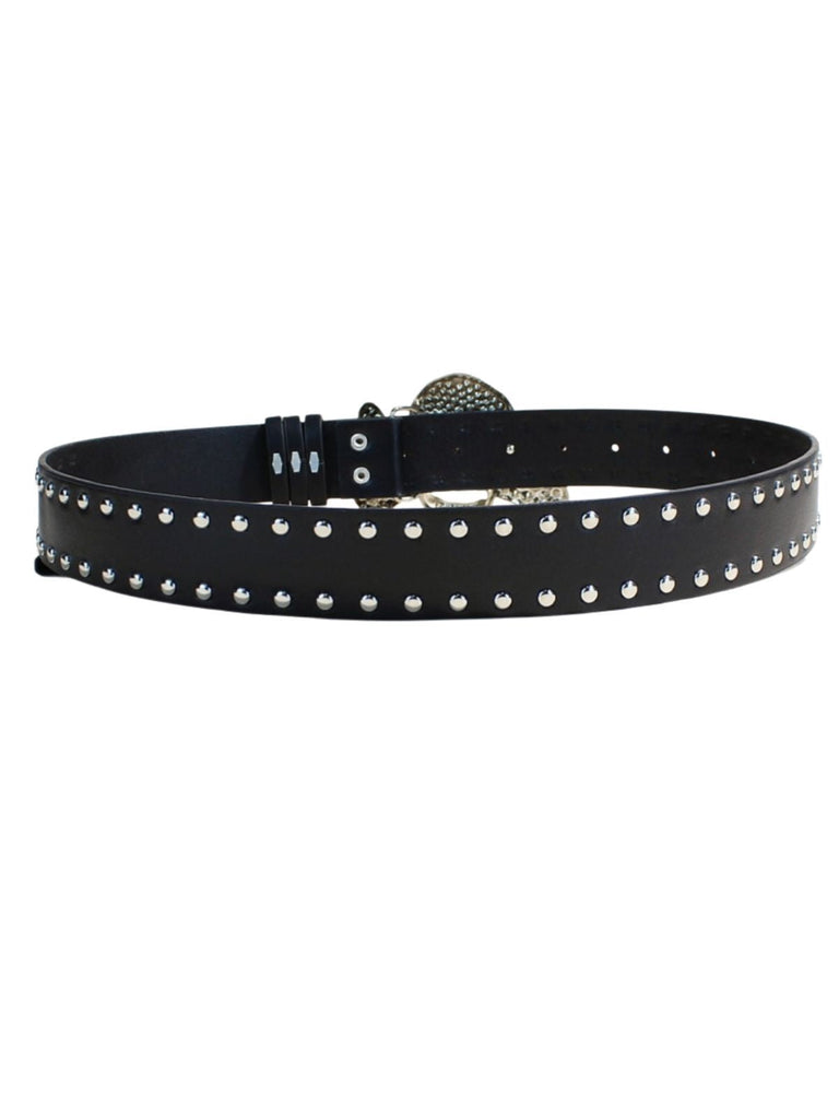 Halloween Gothic Accessoire-Gürtel mit Totenkopf und Strass