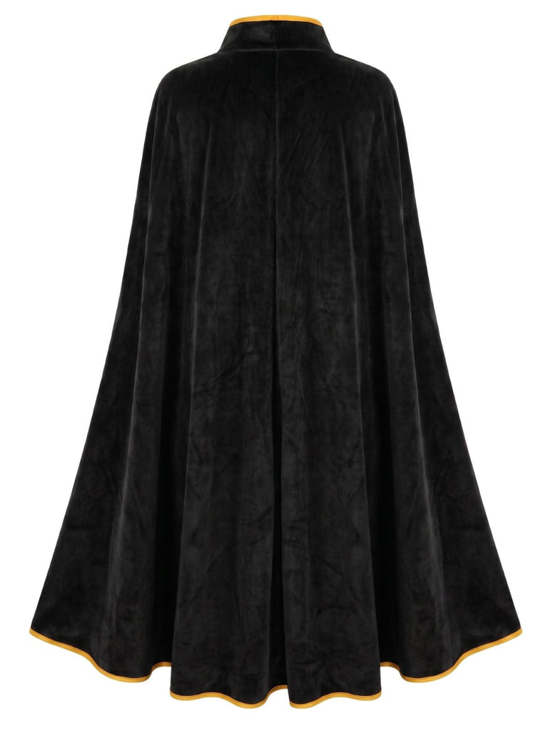 50er Royal-Cape mit Goldbesatz und Wildleder-Optik