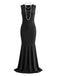 30er Cruella-inspiriertes Cape-Kleid-Set mit Polka-Dots