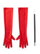 30er Cruella-inspiriertes Cape-Kleid-Set mit Polka-Dots