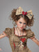 Khakifarbenes Voodoo-Puppen-Set mit Schleifen-Haarreif und Halskette