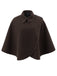 70er Cape mit asymmetrischer Schulterknopfleiste
