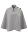 70er Cape mit asymmetrischer Schulterknopfleiste