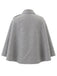 70er Cape mit asymmetrischer Schulterknopfleiste