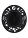 Schwarzer Halloween Gothic Hut mit Print