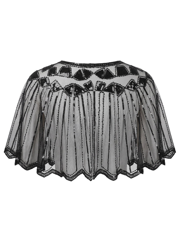 Schwarzes 20er Gatsby-Accessoire-Set mit Federn