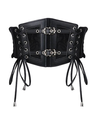 Vintage Schwarz Spitze Gürtel