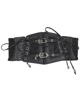 Vintage Schwarz Spitze Gürtel