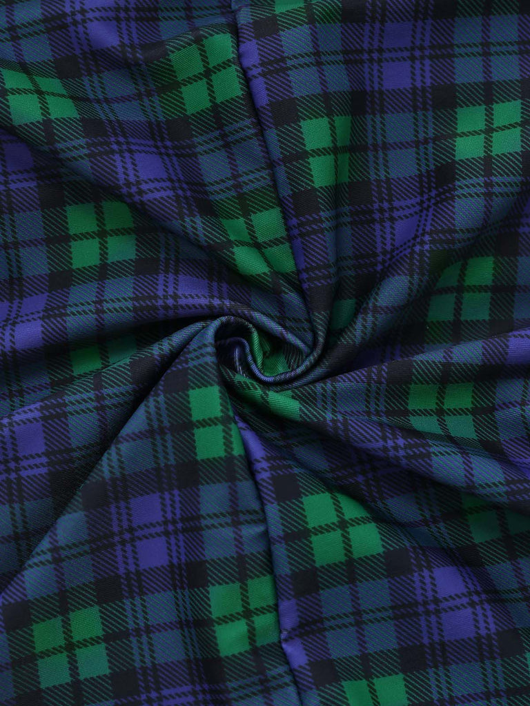 Gelb Gingham 1950er Schleife Neckholder Badeanzug