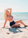 GESTREIFTES COLORBLOCK BIKINI SET
