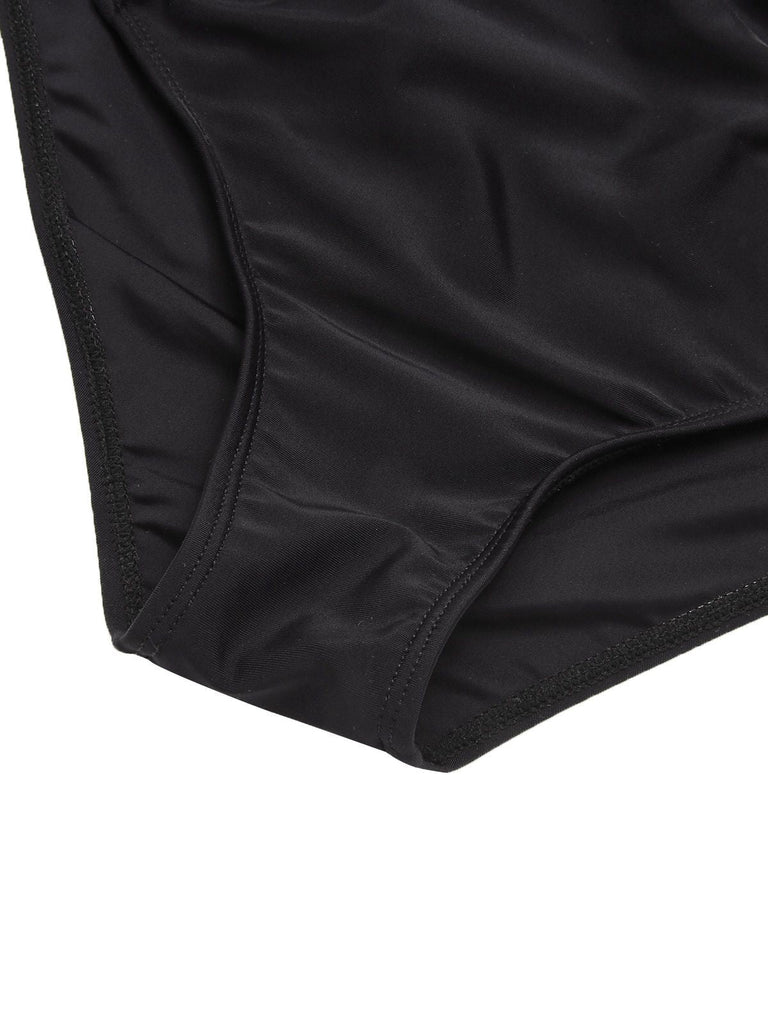 [Vorverkauf] Schwarz & Weiß 1930er Farbblock Spitze Bikini Set