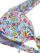 1950er Halter Blümchen Blumen Rüschen Bikini Set