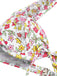 1950er Halter Blümchen Blumen Rüschen Bikini Set
