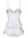1940er Spaghetti Träger Ösenschale Tankini Set