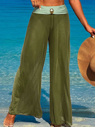 1960er Farbblock Transparente Hosen Cover-Up