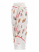 2PCS Weiß 1960er 3D-Blumen Spaghetti Träger Badeanzug & Cover-Up