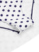 Blau 1940er Tupfen Patchwork Halfter Badekleid