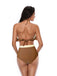 1940er Hohe Taille Farbblock Rüschen Halfter Tankini Set