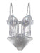 Silber 1970er Holographisch Pailletten Fransen Bikini Set