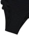 Schwarzer 50er Badeanzug mit Struktur und Cut-Out