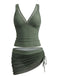60er Tankini-Set & Cover-Up mit Mesh und Raffungen