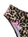 3PCS 1960er Leopard Druck Blumen Bikini Set & Cover Up