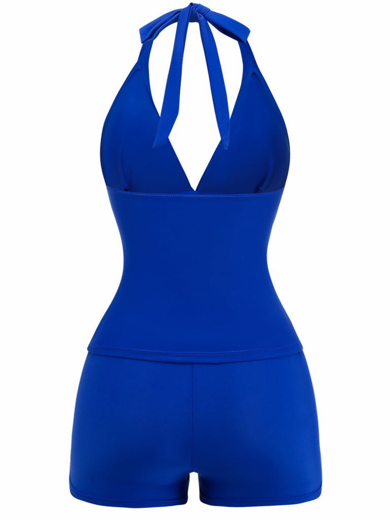 40er Tankini-Set mit Neckholder und Junge