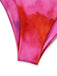 Pinkfarbenes Tankini-Set im Ombré-Stil der 1950er Jahre, 5-teilig