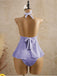 Weiß 1950er Strukturiert Blumen Halter Tiefer V Tankini Set