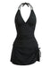 50er Tankini-Set & Cover-Up mit V-Ausschnitt und Neckholder