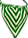 Grünes 50er Bikini-Set mit Neckholder und Streifen