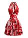 80er Minikleid mit Neckholder und offenem Rücken