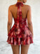 80er Minikleid mit Neckholder und offenem Rücken