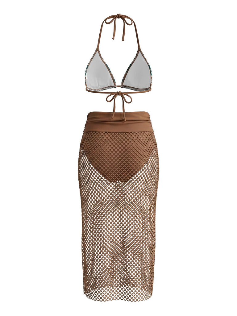 80er Boho Bikini-Set & Cover-Up
