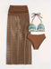 80er Boho Bikini-Set & Cover-Up