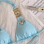 80er Bikini-Set & Shorts mit Neckholder und Hohe Taille
