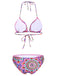 Multicolor 1930er Mandala Bikini Set & Cover-Up