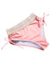 1970er V-Ausschnitt Patchwork Hohe-Taille Bikini